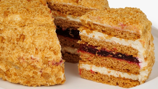 Бенто-торт "Медовый" с&nbsp;брусникой