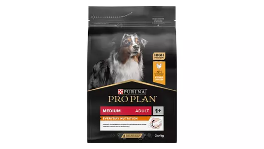 PRO PLAN Everyday Nutrition Medium Adult Корм сух.курица д/собак средних пород 3кг