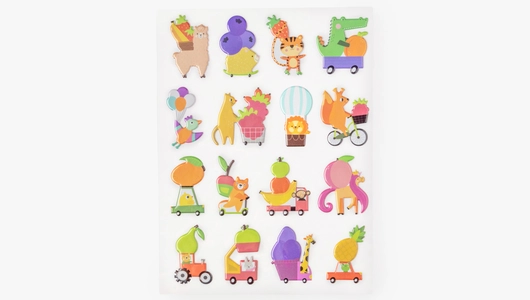 Наклейки объемные"Хомячок Шушик и&nbsp;его друзья"