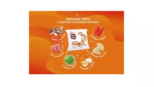 Смесь овощная Планета Витаминов Сеул Вок-Ми замороженная 350 г