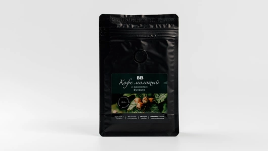 Кофе натуральный жареный молотый с ароматом фундука