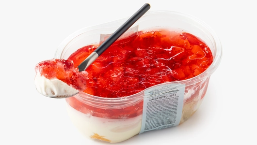 Кейс-торт "Чизкейк с&nbsp;клубникой", 350 г