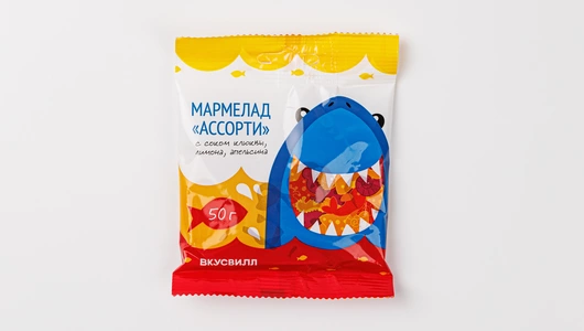 Мармелад жевательный "Ассорти" с соком, 50&nbsp;г