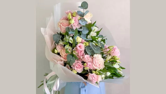 Букет-признание с&nbsp;эустомой FMART by flowwow