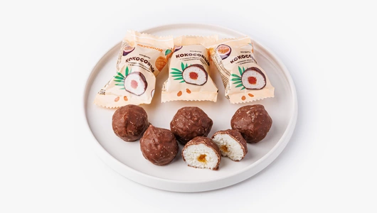 Конфеты кокосовые в&nbsp;шоколаде с&nbsp;нач."Манго-маракуйя"