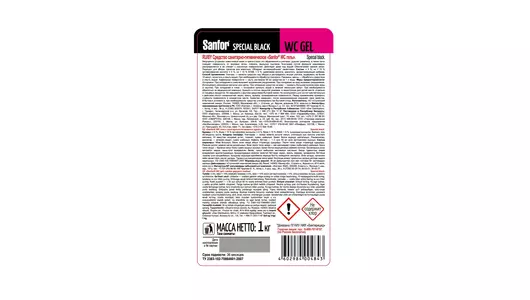 Средство чистящее для унитаза Sanfor WC gel Special black 750 г Средство чистящее для унитаза Sanfor WC gel Special black 750 г