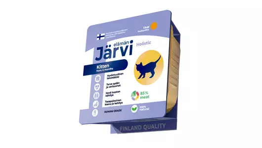 Влажный корм Jarvi Holistic мясной паштет для котят с телятиной, 100 гр
