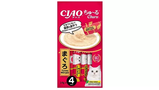 INABA Ciao Churu Лакомство желтоперый тунец д/кошек 56г