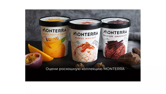 Мороженое пломбир Monterra Грецкий орех с кленовым сиропом 480 мл Мороженое пломбир Monterra Грецкий орех с кленовым сиропом 480 мл