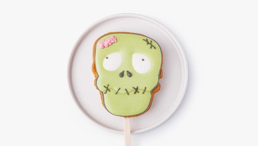 Пряник имбирный "Монстрики" на палочке, 1 шт.