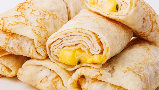 Блинчики с манго и маракуйей, зам. Блинчики с манго и маракуйей, зам.