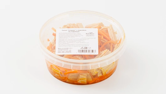 Спаржа с морковью по-корейски