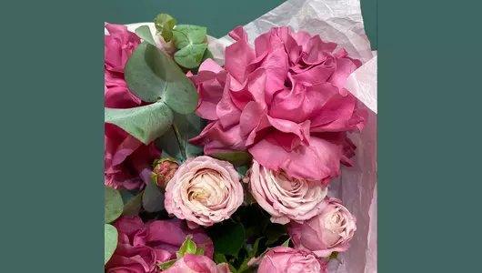 Думаю о&nbsp;тебе. Букет с&nbsp;кустовыми и&nbsp;французскими розами FMART by flowwow