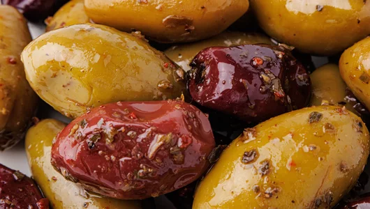 Ассорти оливок с косточкой с чили и орегано