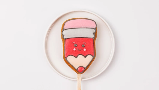 Пряник имбирный "1 сентября" на палочке Пряник имбирный "1 сентября" на палочке