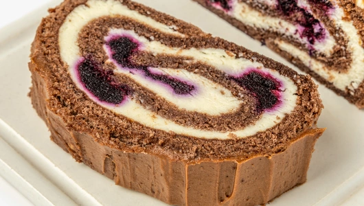 Рулет шоколадный "Черничная магия"