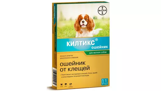 Килтикс Ошейник для мелких собак от блох и клещей 38 см (Байер)