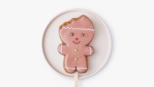 Пряник имбирный "Новый год" на палочке, 1 шт.