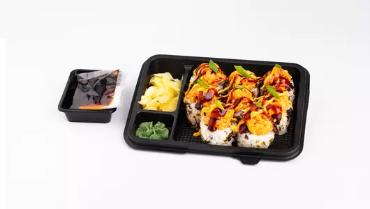 Вулкан ролл с&nbsp;лососем