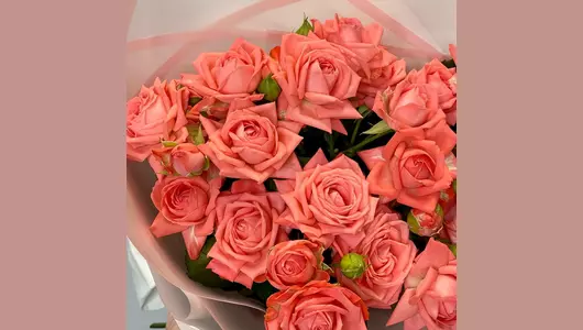 Букет кустовых роз Барбадос FMART by flowwow