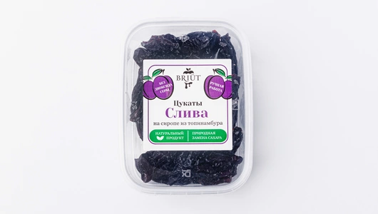 Цукаты из сливы на сиропе топинамбура, 80 г