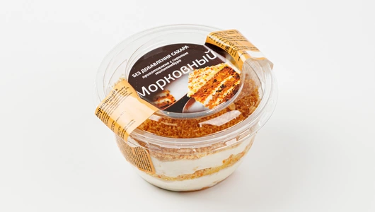 Десерт в банке "Морковный", кафе