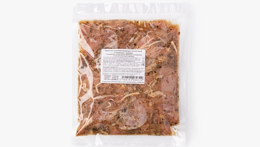 Окорочок цыпленка-бройлера бескостный в&nbsp;маринаде с&nbsp;грибами