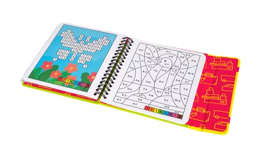 Развивающие игры в дорогу Bondibon Раскраски задачки с цветными карандашами