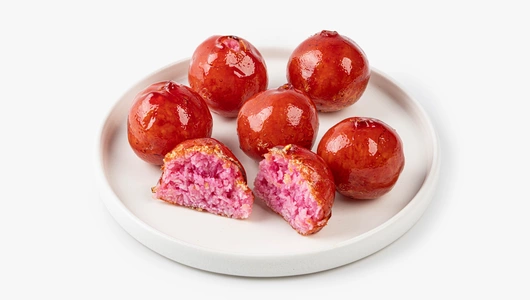 Десерт "Бала баяна" кокосовый с малиной