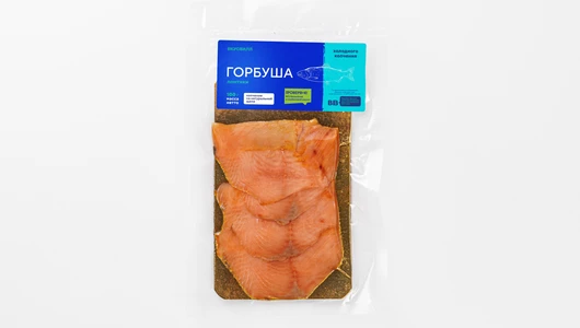 Горбуша холодного копчения ломтики, 100 г
