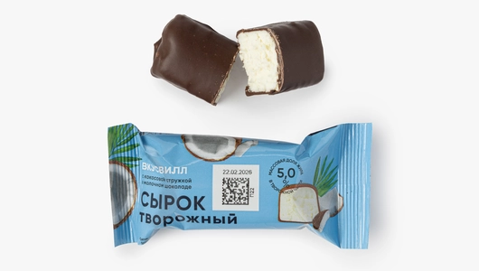 Сырок творожный с&nbsp;кокосовой стружкой 5%