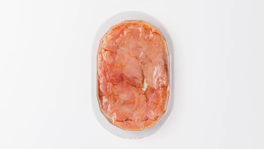 Строганина из&nbsp;горбуши с&nbsp;раст. маслом зам., 200 г