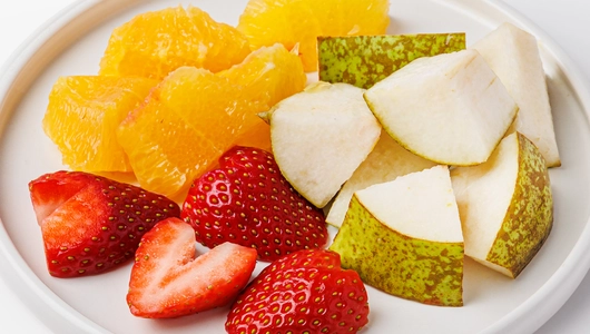 Фруктовый микс (груша, апельсин, клубника), 160 г