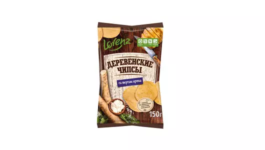 Чипсы картофельные Lorenz Деревенские чипсы со вкусом хрена 150&nbsp;г