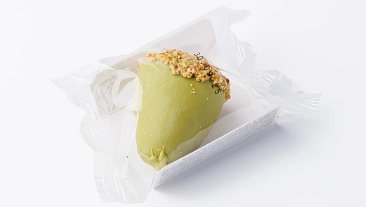 Пирожное-картошка "Желудь в шоколаде матча", кафе Пирожное-картошка "Желудь в шоколаде матча", кафе