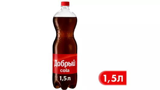 Напиток газированный Добрый Cola с пониженной калорийностью 1,5 л