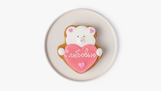 Пряник "День влюбленных", 1 шт.