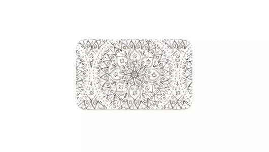 TARHONG Коврик под миски "Boho Medallion", бежевый с рисунком, 48х29см