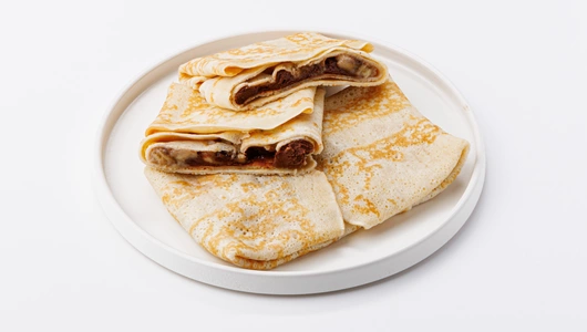 Блины с бананом и шоколадной пастой макси, зам.