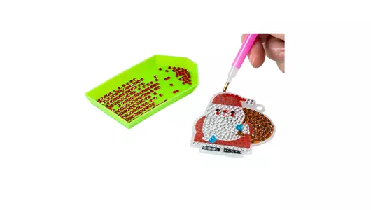 Набор для&nbsp;творчества Bondibon Алмазная мозаика 7 брелоков С&nbsp;новым годом!