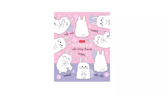 Тетрадь общая Hatber Пушистые хвостики А5 48 листов в клетку на скрепке Тетрадь общая Hatber Пушистые хвостики А5 48 листов в клетку на скрепке