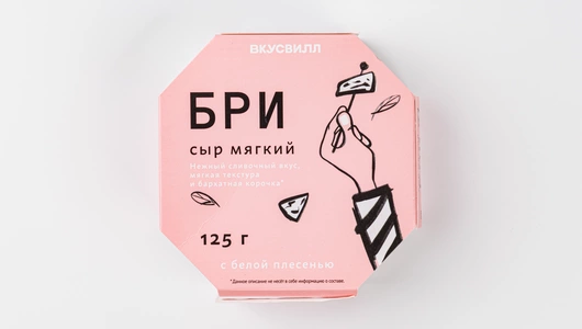Сыр мягкий с белой плесенью "Бри", 125 г