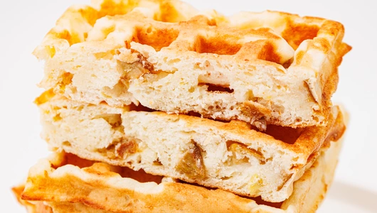 Вафли творожные с яблоком, зам.