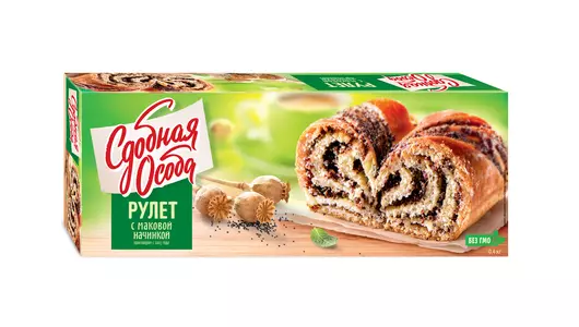 Рулет Сдобная Особа с маковой начинкой 400 г