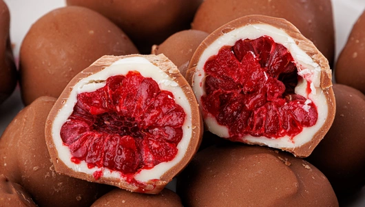 Малина в белом и молочном шоколаде "Фрамбини", зам.