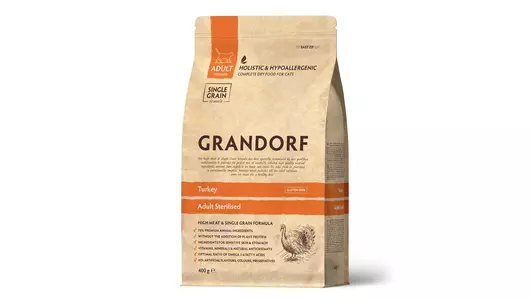 GRANDORF Adult Sterilized Turkey Корм сух.индейка д/стерилизованных кошек 400г