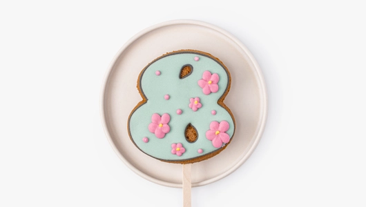 Пряник имбирный "8 марта" на&nbsp;палочке, 1 шт.