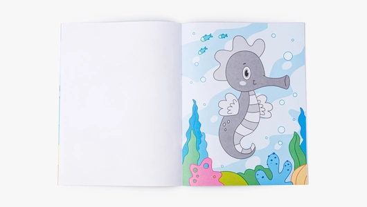 Книжка-картинка с аппликацией "Морские животные" Книжка-картинка с аппликацией "Морские животные"