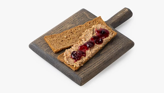 Паштет куриный с клюквенным джемом