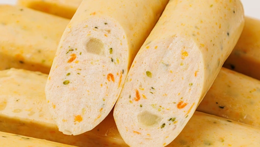 Сосиски "Курица с овощами", высший сорт, без оболочки